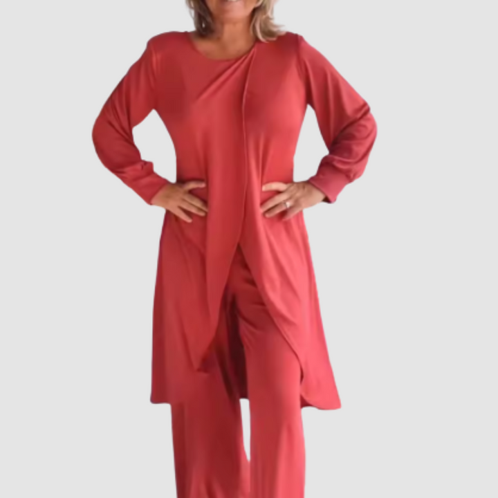 Laine™ Elegant 2-Piece Set | Longline Top and Comfortable Trousers