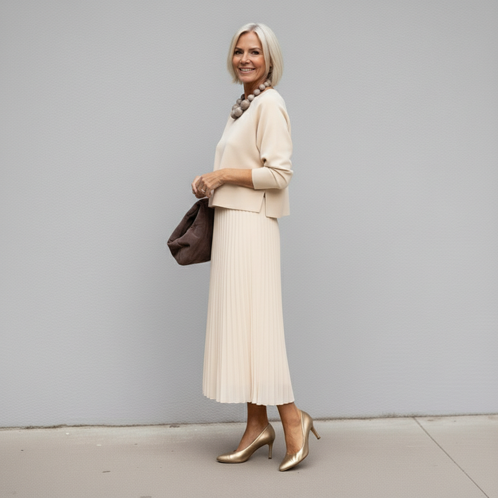 Emmie™ Elegant Two-Piece Set | Effortless Knit Layered Dress Set