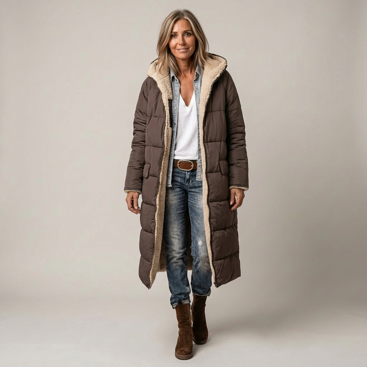 Amelia | Elegant Reversible Coat