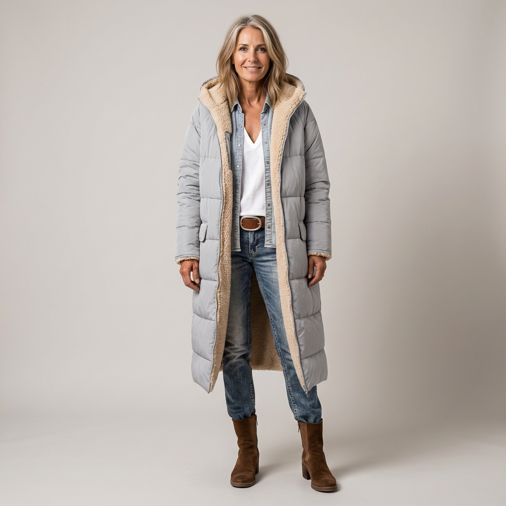 Amelia | Elegant Reversible Coat