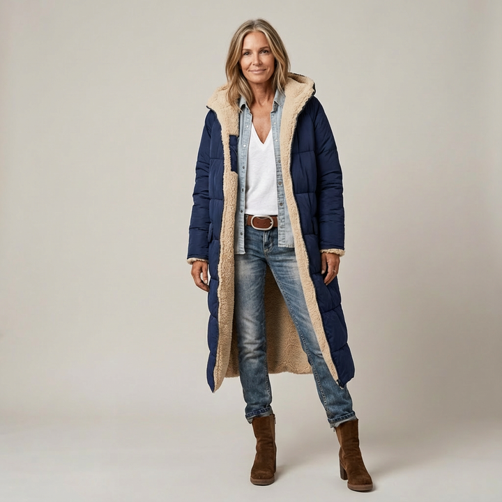 Amelia | Elegant Reversible Coat