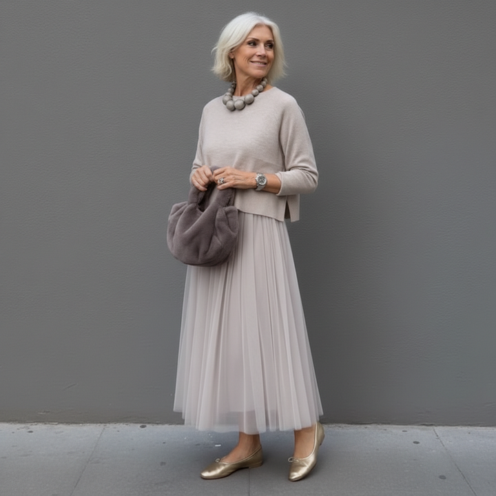 Emmie™ Elegant Two-Piece Set | Effortless Knit Layered Dress Set