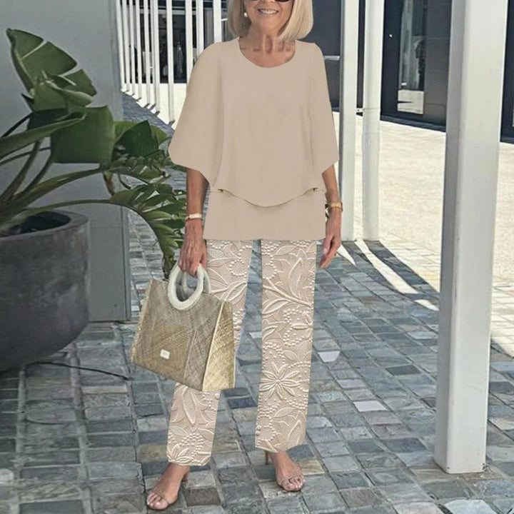 Wenda™ Effortless Two-Piece Set | Relaxed Top and Wide-Leg Trousers