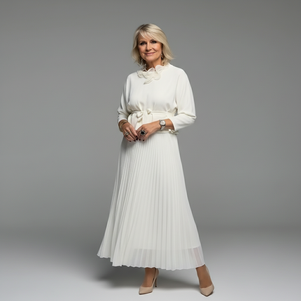 Emmie™ Elegant Two-Piece Set | Effortless Knit Layered Dress Set